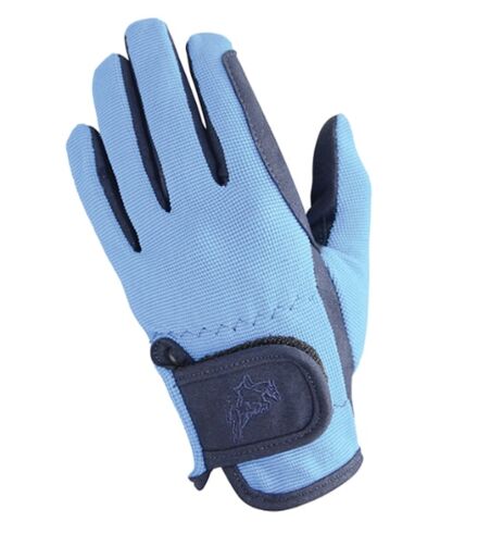 Hy5 Children's Every Day Two Tone Riding Gloves Navy/Blue