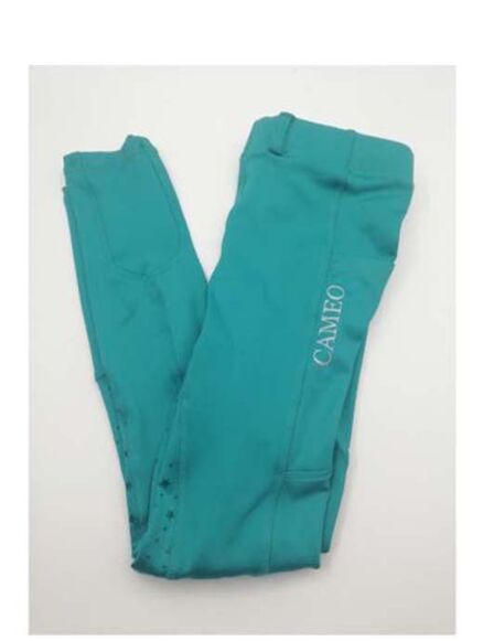 Cameo Performance Junior Riding Tights Turquoise 