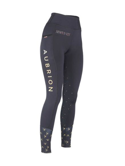 Shires Aubrion Team Riding Tights Black