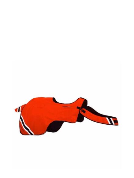 Equisafety Horse Exercise Sheet Wraparound Rug- Red/Orange 