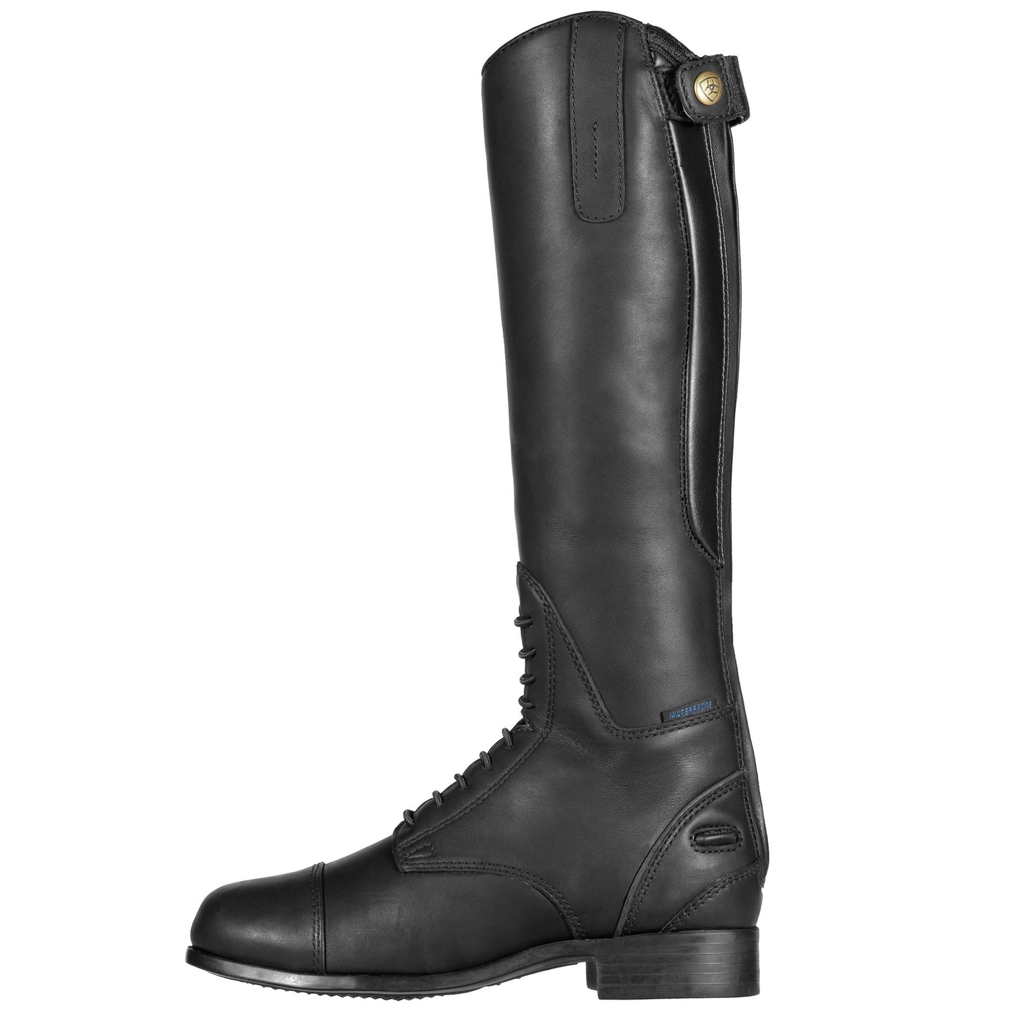 Ariat Bromont Tall H2O Oiled Black Boots Junior | Griggs Equestrian